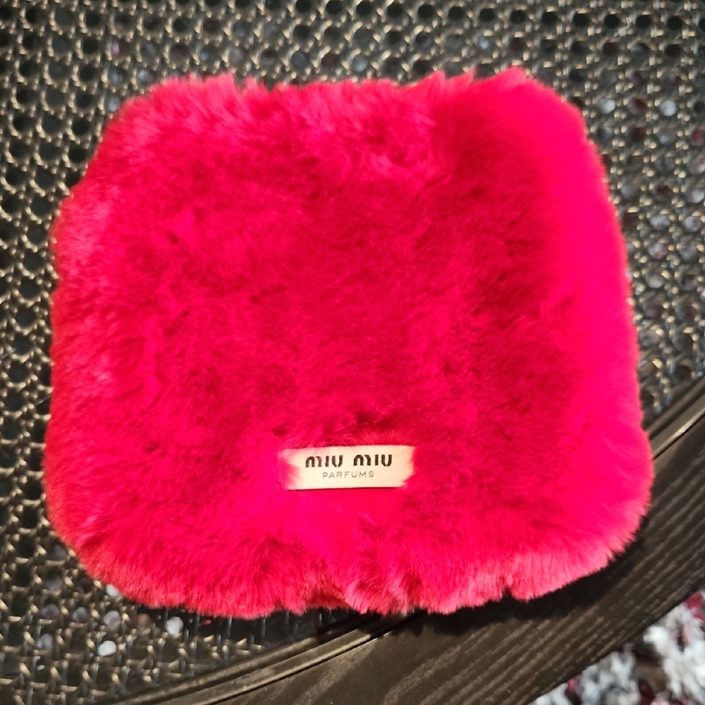 NIB Miu Miu Vibrant Red Fluffy Bag (GWP)
